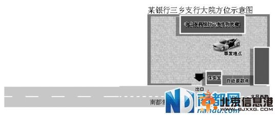 银行院内车被砸 百万现金称被偷