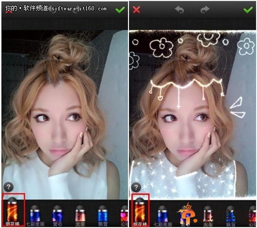 美图秀秀<a href='http://www.bjxxg.cn/tech/shouji/' target='_blank'><u>手机版</u></a> “魔幻笔”极致新升级