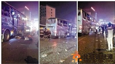 陕西蒲城一大巴爆炸3死24伤