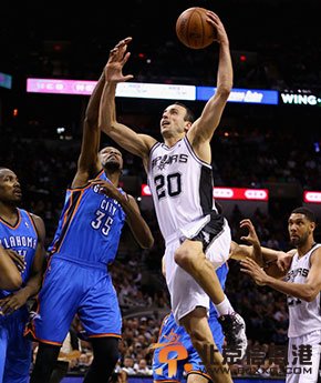 马刺28分胜雷霆 总分3-2