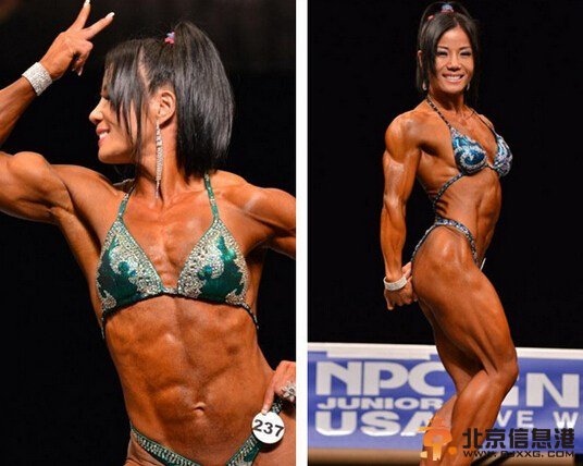 温州40岁阿姨健美20年 夺美国健美小姐冠军