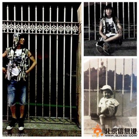 众星晒童年萌照庆儿童节 李小璐萌照获赞(组图)