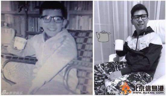 众星晒童年萌照庆儿童节 李小璐萌照获赞(组图)