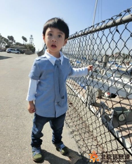 刘云微博晒儿子近照