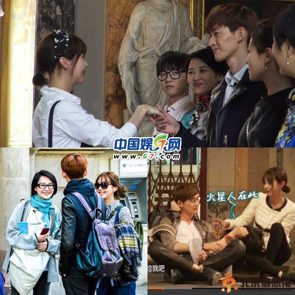 情侣档甜蜜瞬间：王诗龄石头熊抱 威廉奥莉拉手