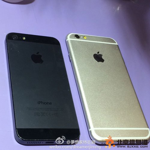 林志颖微博曝光iPhone6真机照 屏幕大手感好(图)