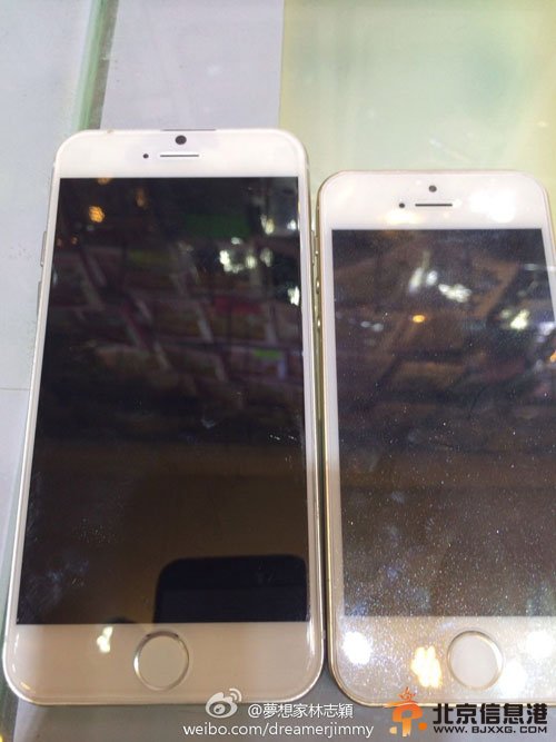 林志颖微博曝光iPhone6真机照 屏幕大手感好(图)