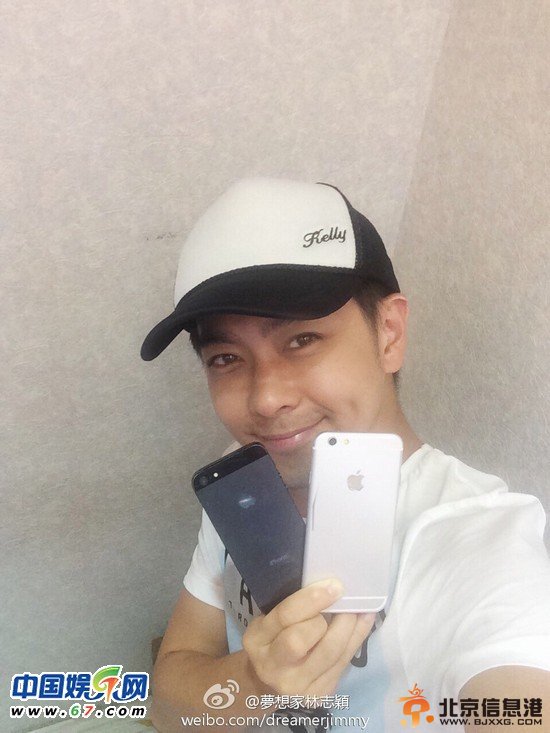 林志颖晒iPhone6黑白款真机照 粉丝失望称好丑