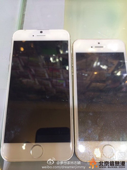 林志颖晒iPhone6：5.5英寸屏 配指纹识别功能