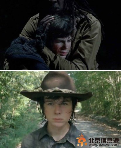 《行尸走肉》第五季少主Carl险遭爆菊将黑化 