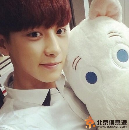 EXO鹿晗推特西装自拍显魅力 朴灿烈变身噜噜米萌翻粉丝