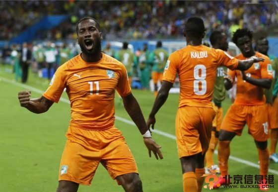 日本1-2科特迪瓦正进行 科特迪瓦2分钟内2球逆转