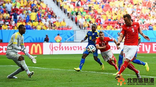 世界杯战报：两替补建功 瑞士2-1绝杀厄瓜多尔
