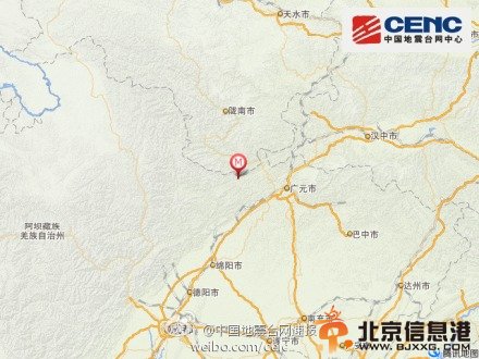 四川广元青川县发生3.2级地震震源深度12千米