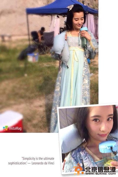 鲍天琦顶高温卖萌