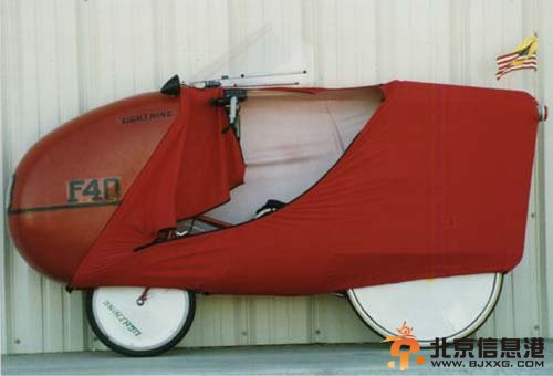 “上班神器”子弹头自行车“闪电F40”  行车中的战斗机