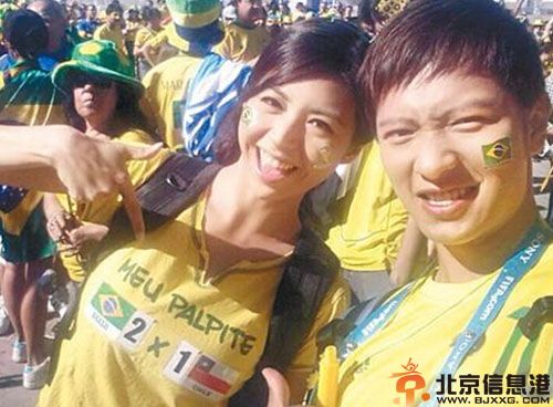 张秀文个人资料照片 巴西报道世界杯遭强吻