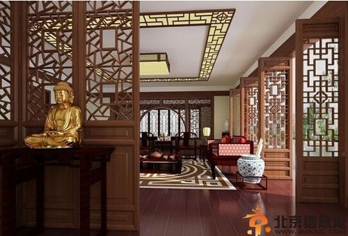 中式风格别墅装修效果图 古色古香的精美装饰欣赏