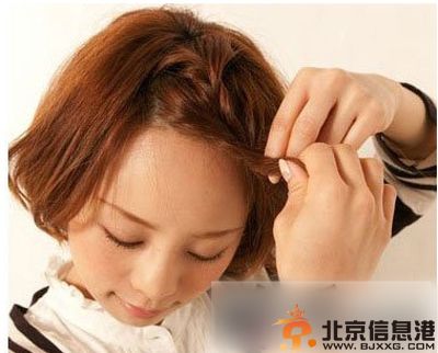 唯美刘海编发教程图解推荐 减龄发型扎出来