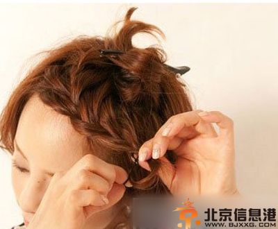 唯美刘海编发教程图解推荐 减龄发型扎出来