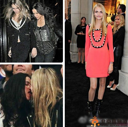 速度与激情女主角米歇尔与超模卡拉分手 热吻好莱坞型男扎克