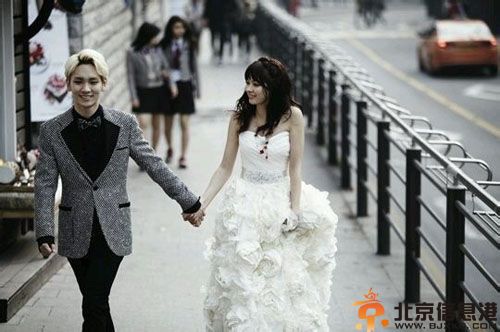 我们结婚了积木夫妇婚纱照高清 金基范keyYagi Arisa个人资料