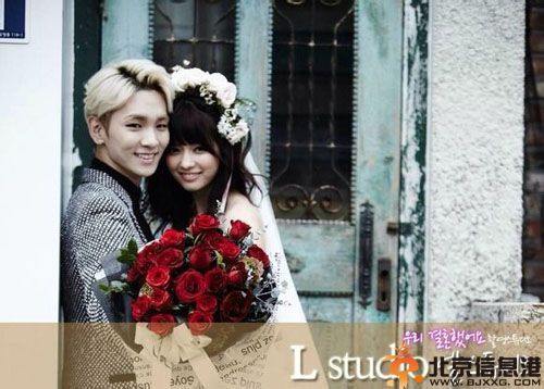 我们结婚了积木夫妇婚纱照高清 金基范keyYagi Arisa个人资料