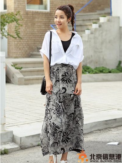 夏季雪纺裙长裙图片 长裙女神炼成记