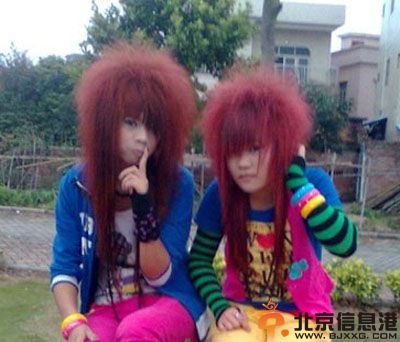 男生非主流发型图片名称 重口味杀马特闪瞎你双眼