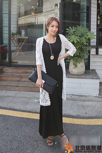 2014夏季新款连衣裙搭配法则 加上防晒衣轻松避免紫外线