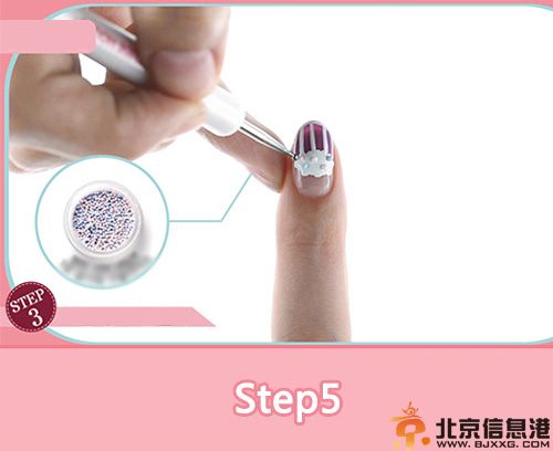 夏季冰淇淋美甲图片步骤图解 让冰激凌在你的指尖跳跃