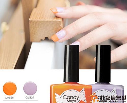 美甲色彩搭配示例 糖果色系才能过上甜美夏天