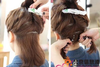 韩式丸子头扎法图解 甜美又减龄