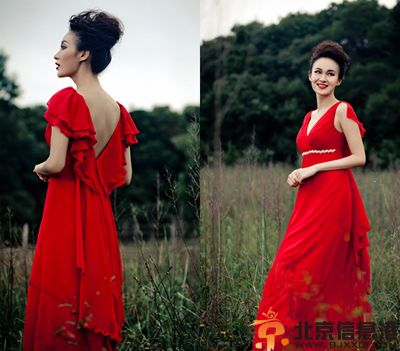 红色新娘婚纱礼服赏析 让你穿出属于自己的品味