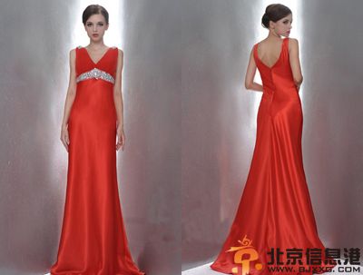 红色新娘婚纱礼服赏析 让你穿出属于自己的品味