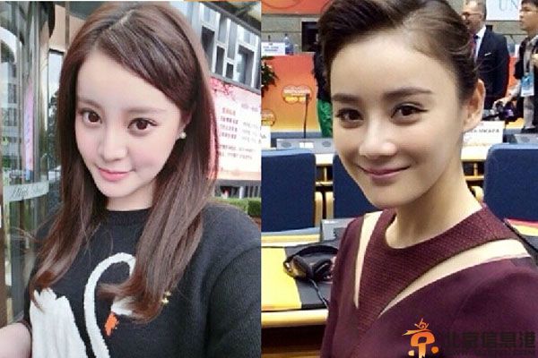 揭莫海婧袁姗姗对比照 翻版袁姗姗被疑整容