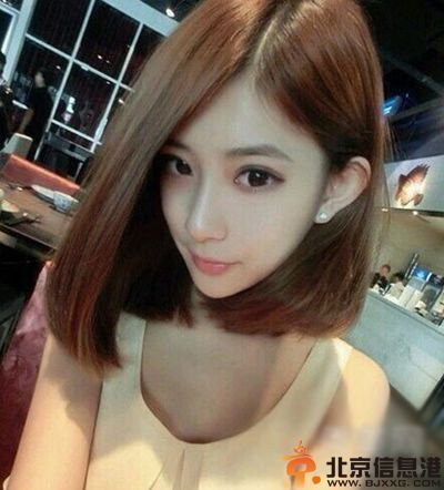 2014最新中分短发发型图片 玩转时尚简约气质