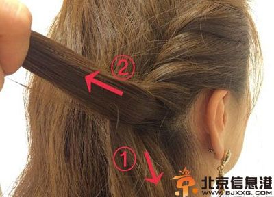 韩式盘发教程图解 长卷发盘发步骤图解