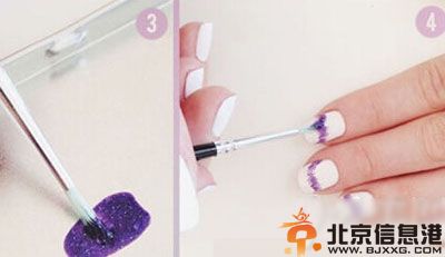 渐变色美甲教程 DIY西瓜碧玺美甲教程
