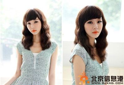 中长发蛋卷头图片赏析 打造清新减龄美女
