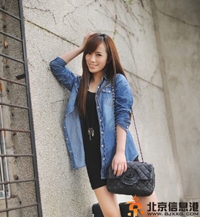 长发直发发型图片 清新又甜美