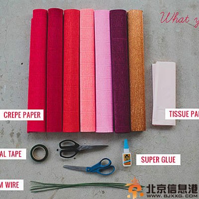 DIY纸艺桌花制作步骤 不输鲜花的美貌
