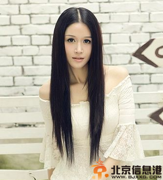 圆脸直发发型分享 清新邻家女孩做起来