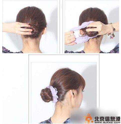 长发大波浪卷发教程图解 简单卷发速成法