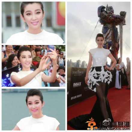 《变形金刚4》香港首映现场高清大图 李冰冰性感亮相韩庚帅气现身