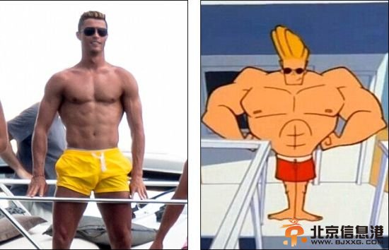 C罗跟漫画“英勇强尼”有几分类似