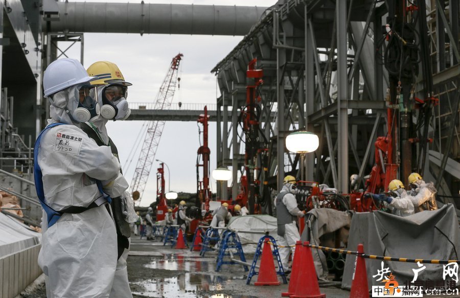 日本福岛核电站建冰墙堵住核泄漏污水