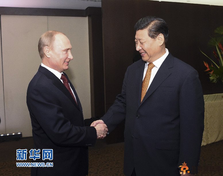 习近平会见俄罗斯总统普京