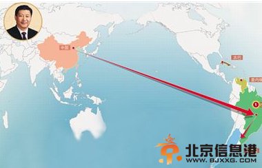 习近平出访拉美四国路线图
