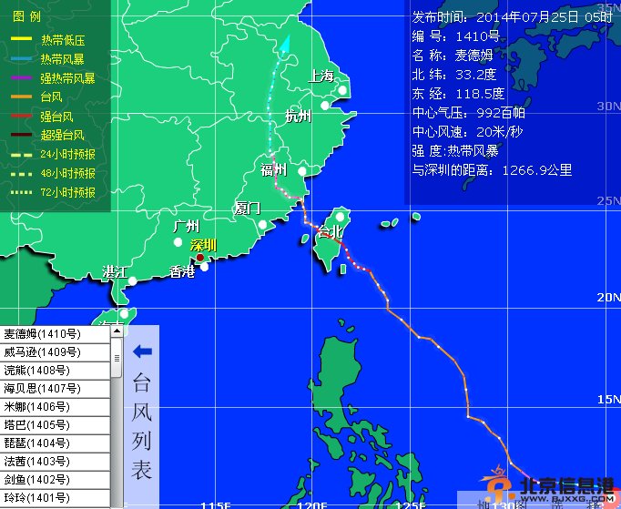 7月25日麦德姆台风路径最新消息：登陆福建福清高山镇 北上辽东半岛